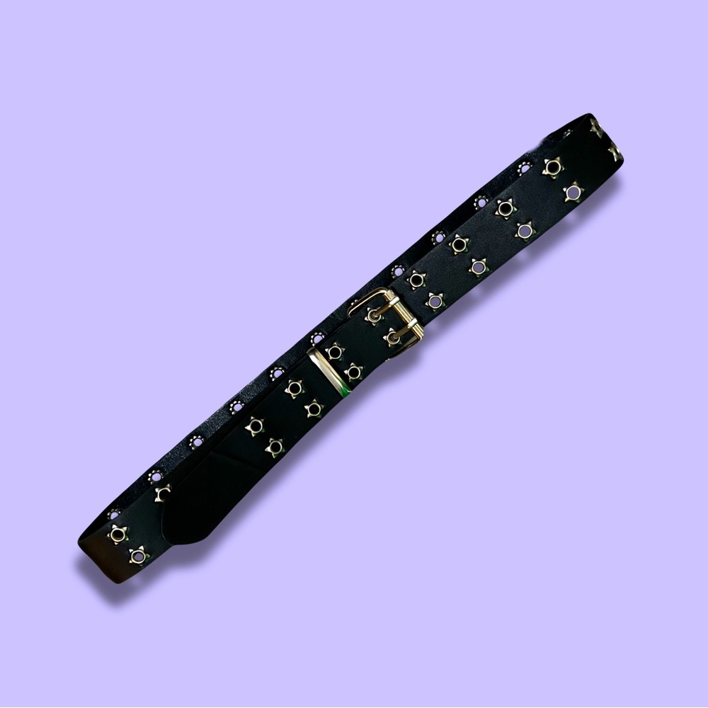 Y2K Star Grommet Belt